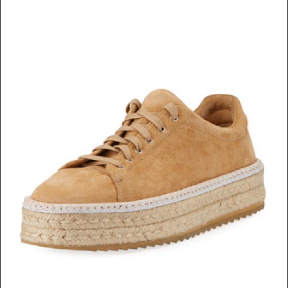 RAG & BONE
Kent Suede Lace-Up Espadrille, Camel